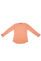 Women's V-neck  Long Sleeve Shirt