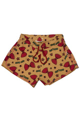 Women's PJ Short with Bow Print