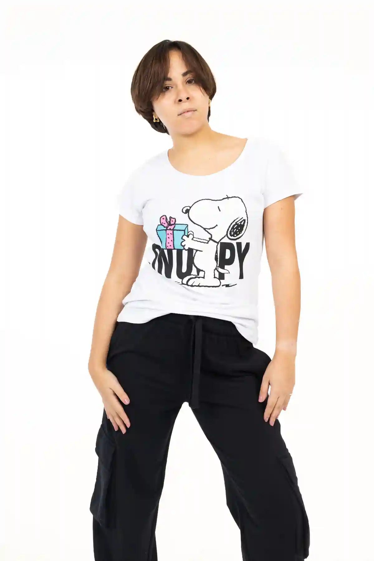 Women Graphic Tee Snoopy