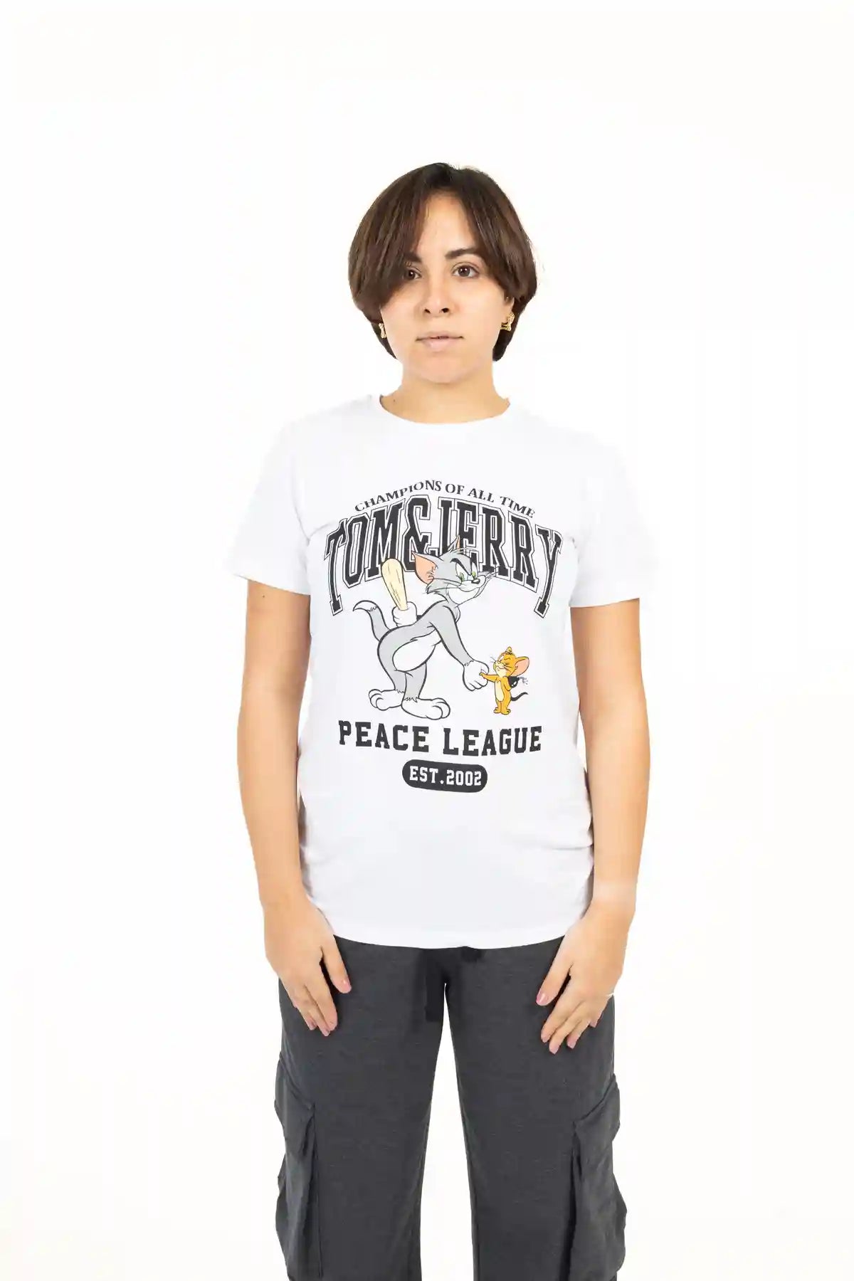 Women Graphic Tee Tom & Jerry